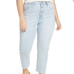 Madewell high rise slim crop boyfriend Jeans